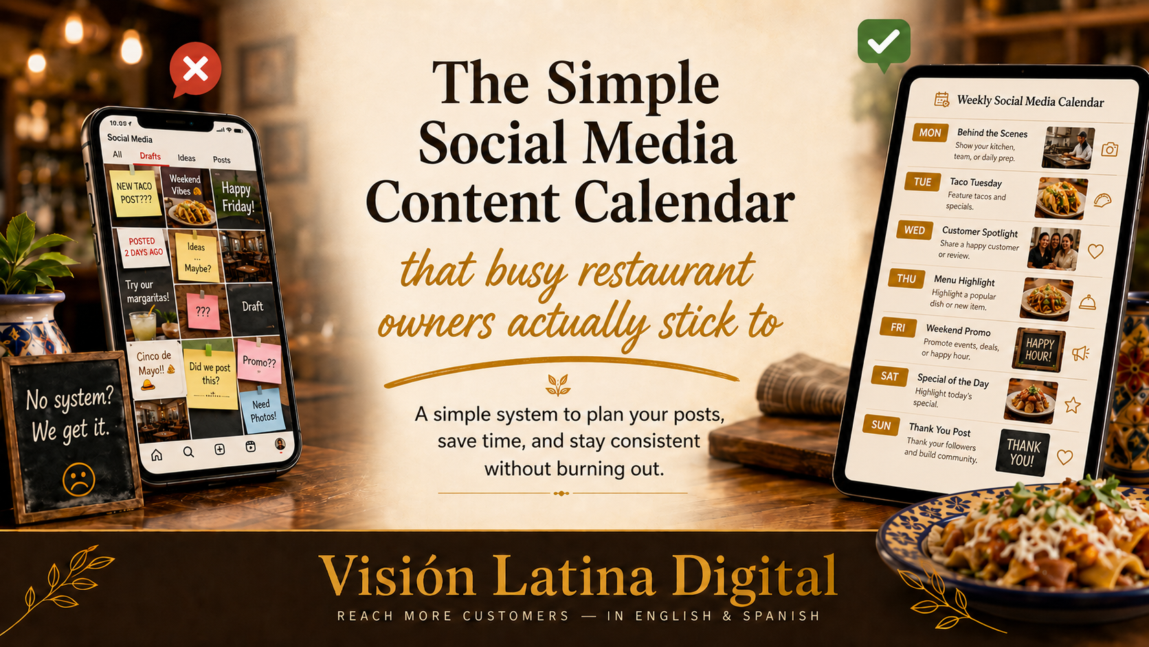 The Simple Social Media Content Calendar That Busy Restaurant Owners Actually Stick To
